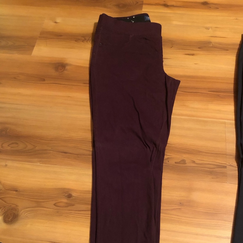 Deep plum rockstar skinny jeans